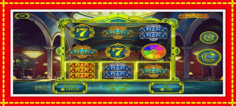 Slot machine Cashablanca with access to free game online, picture 3