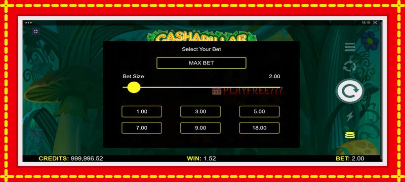 Slot machine Cashapillar with access to free game online, picture 5