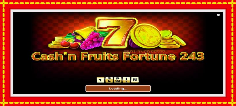 Slot machine Cashn Fruits Fortune 243 with access to free game online, picture 1