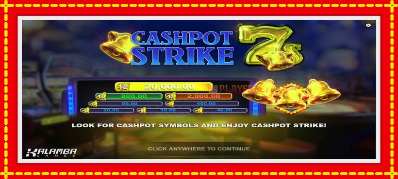 Slot machine Cashpot Strike 7s with access to free game online, picture 1