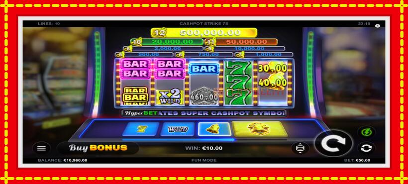 Slot machine Cashpot Strike 7s with access to free game online, picture 3