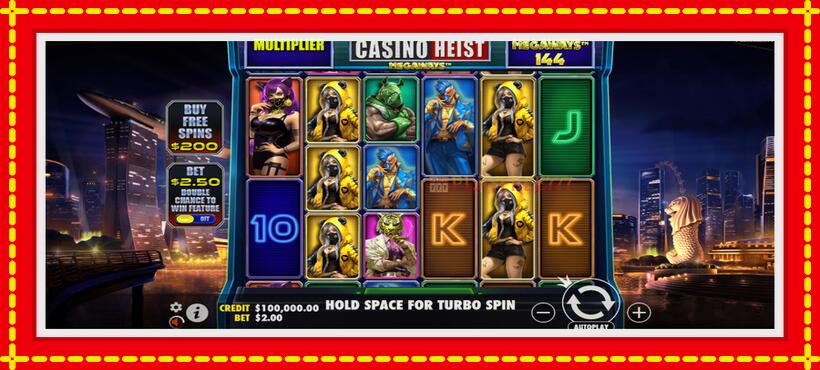 Slot machine Casino Heist Megaways with access to free game online, picture 2