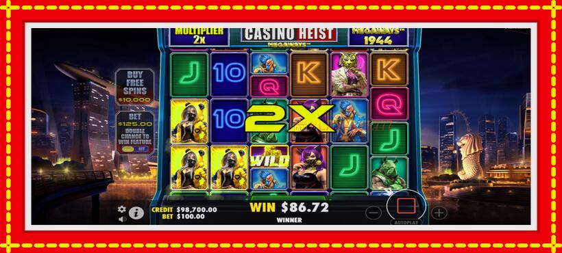 Slot machine Casino Heist Megaways with access to free game online, picture 4