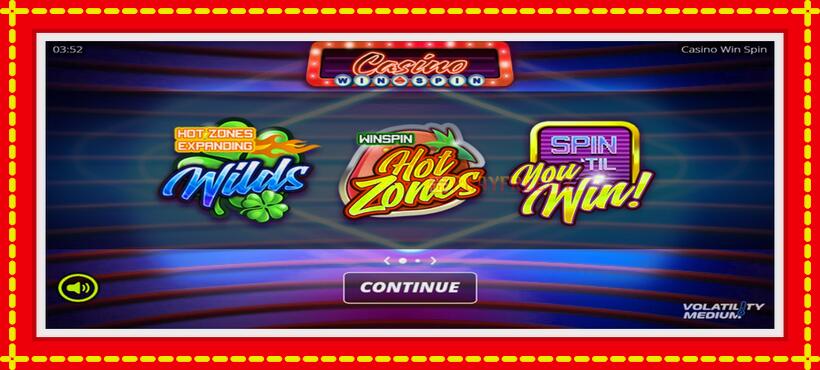 Slot machine Casino Win Spin with access to free game online, picture 1