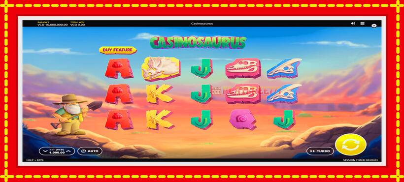 Slot machine Casinosaurus with access to free game online, picture 1