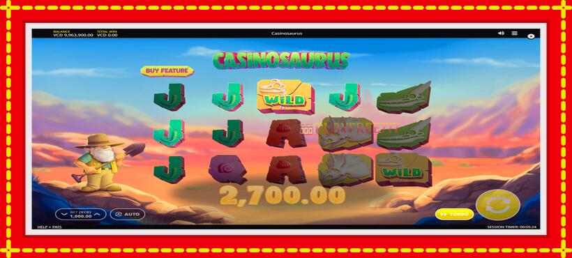 Slot machine Casinosaurus with access to free game online, picture 4