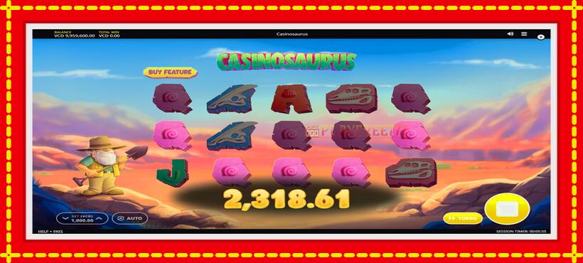 Slot machine Casinosaurus with access to free game online, picture 5