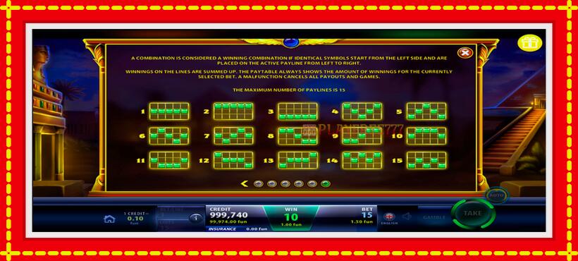 Slot machine Cassiopeia 2 with access to free game online, picture 7