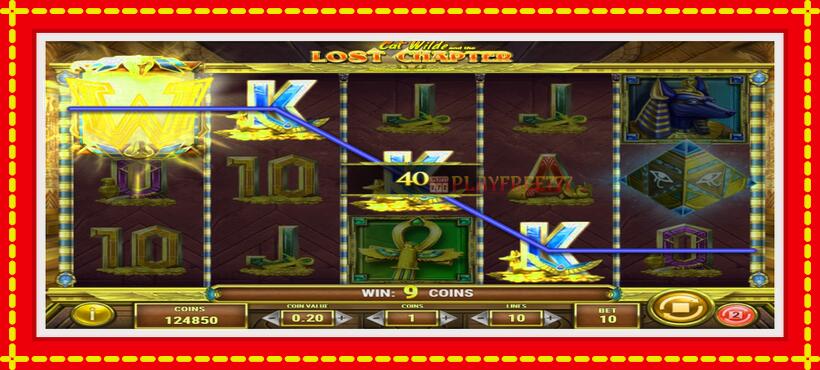 Slot machine Cat Wilde and the Lost Chapter with access to free game online, picture 3