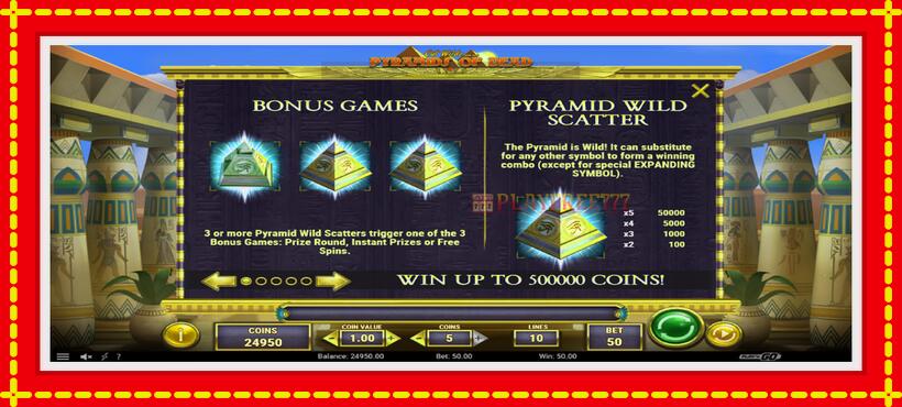 Slot machine Cat Wilde and the Pyramids of Dead with access to free game online, picture 5