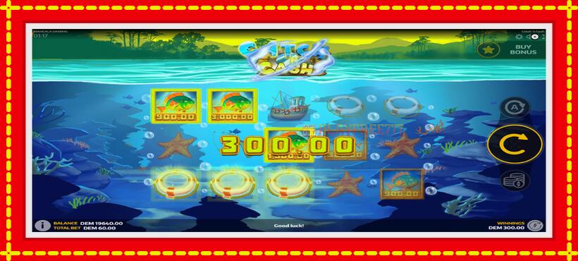 Slot machine Catch N Cash with access to free game online, picture 2