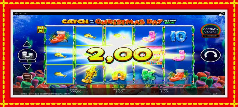 Slot machine Catch of the Christmas Day Respin Em In with access to free game online, picture 2