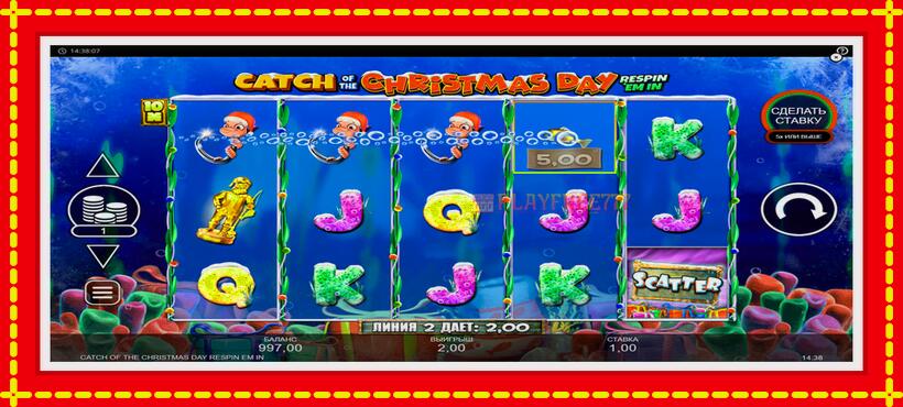 Slot machine Catch of the Christmas Day Respin Em In with access to free game online, picture 4