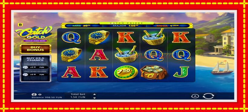 Slot machine Catch The Gold Hold and Win with access to free game online, picture 2