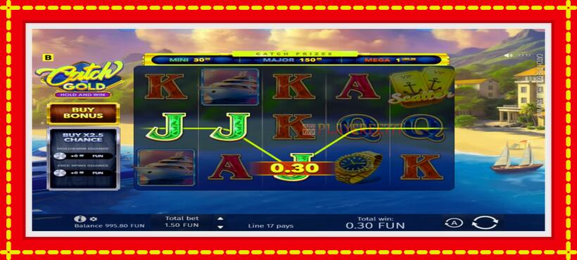 Slot machine Catch The Gold Hold and Win with access to free game online, picture 3