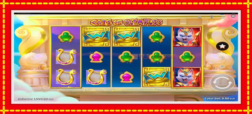 Slot machine Cats of Olympuss with access to free game online, picture 1