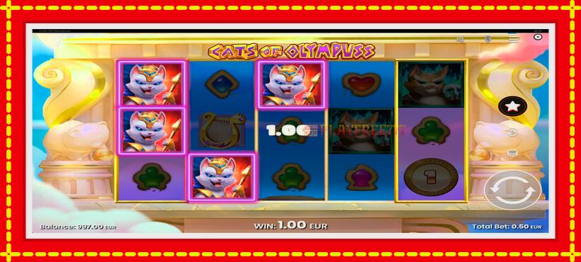 Slot machine Cats of Olympuss with access to free game online, picture 2