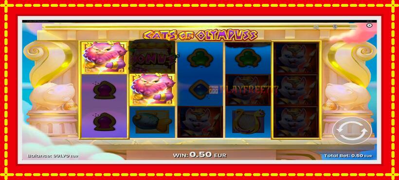 Slot machine Cats of Olympuss with access to free game online, picture 3