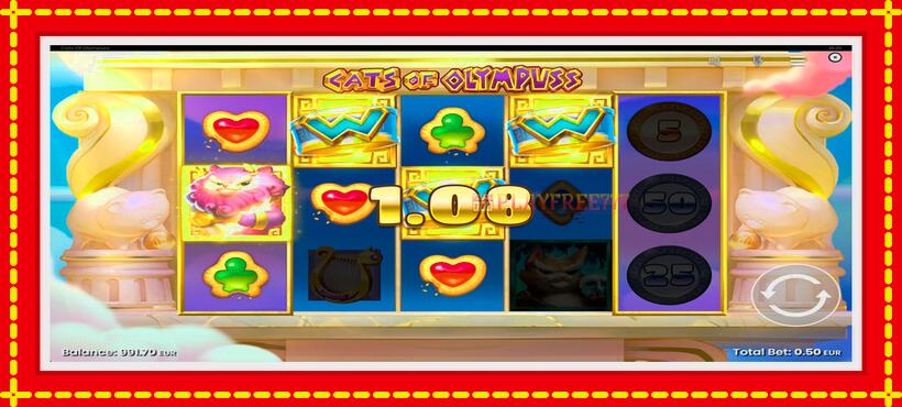 Slot machine Cats of Olympuss with access to free game online, picture 4