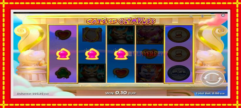 Slot machine Cats of Olympuss with access to free game online, picture 5