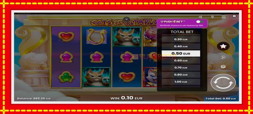 Slot machine Cats of Olympuss with access to free game online, picture 6