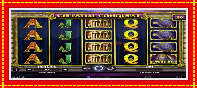 Slot machine Celestial Conquest with access to free game online, picture 2