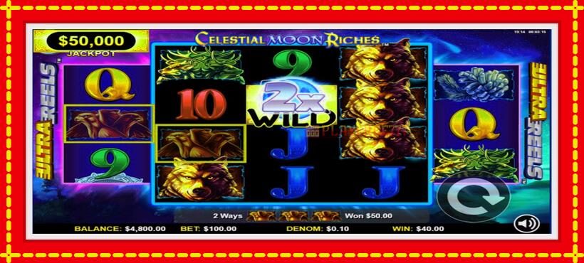 Slot machine Celestial Moon Riches with access to free game online, picture 3