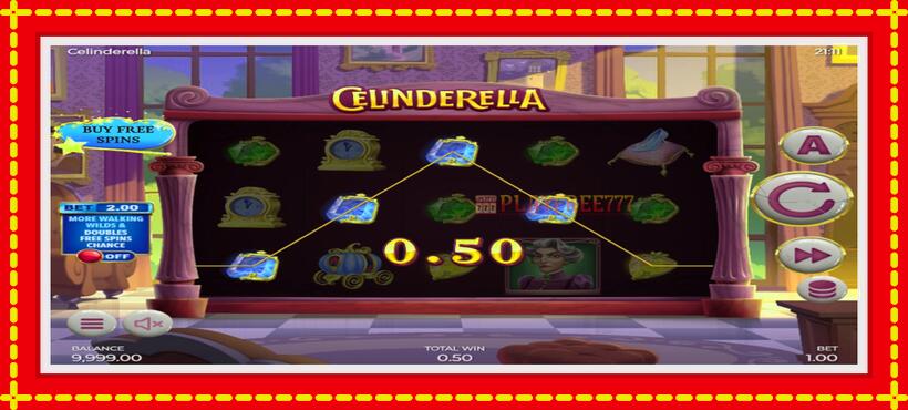 Slot machine Celinderella with access to free game online, picture 3