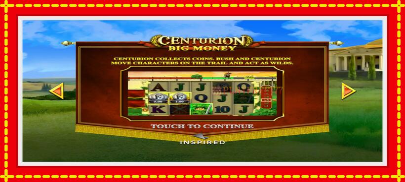 Slot machine Centurion Big Money with access to free game online, picture 1