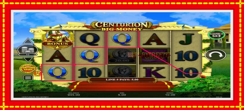 Slot machine Centurion Big Money with access to free game online, picture 3