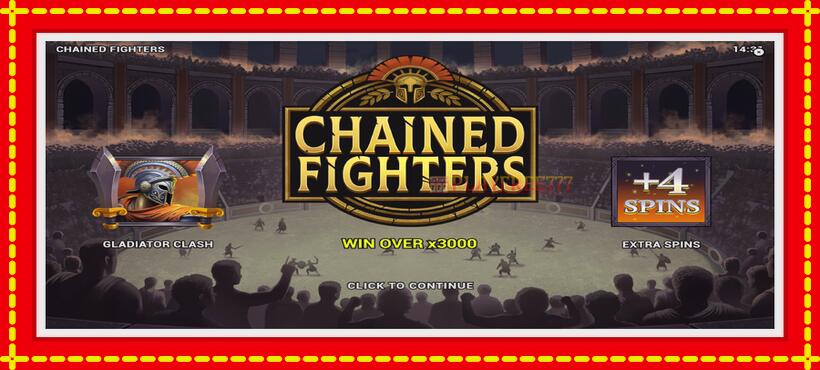 Slot machine Chained Fighters with access to free game online, picture 1