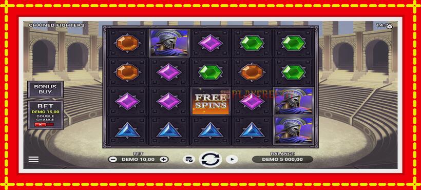 Slot machine Chained Fighters with access to free game online, picture 2