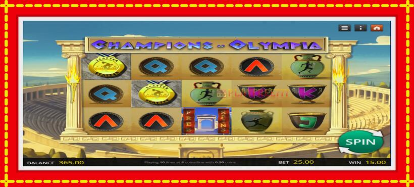 Slot machine Champions of Olympia with access to free game online, picture 2