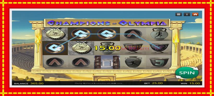 Slot machine Champions of Olympia with access to free game online, picture 3