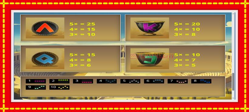 Slot machine Champions of Olympia with access to free game online, picture 6