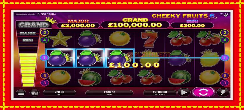 Slot machine Cheeky Fruits 6 Royale with access to free game online, picture 4