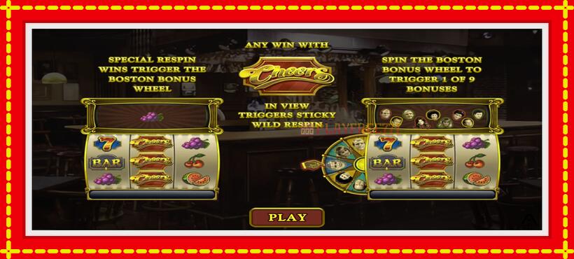 Slot machine Cheers with access to free game online, picture 1