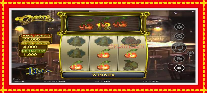 Slot machine Cheers with access to free game online, picture 3