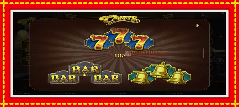 Slot machine Cheers with access to free game online, picture 6