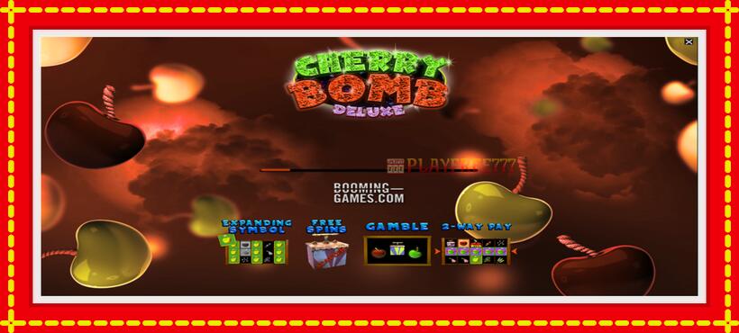 Slot machine Cherry Bomb Deluxe with access to free game online, picture 1