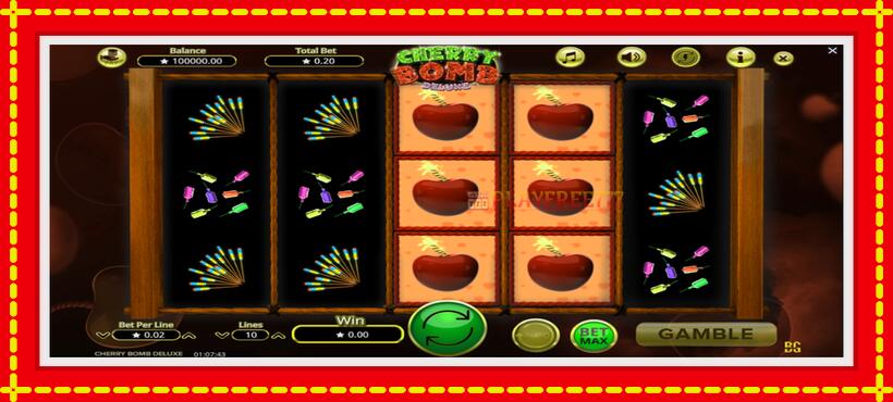 Slot machine Cherry Bomb Deluxe with access to free game online, picture 2