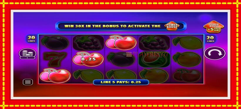 Slot machine Cherry Power Boost with access to free game online, picture 2