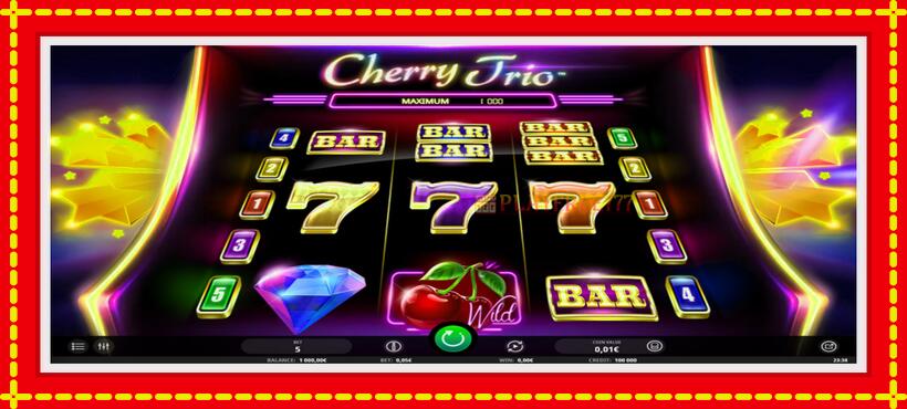 Slot machine Cherry Trio with access to free game online, picture 2