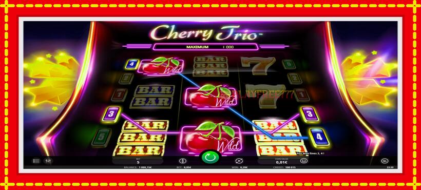 Slot machine Cherry Trio with access to free game online, picture 3