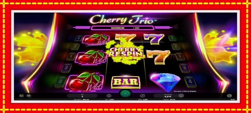 Slot machine Cherry Trio with access to free game online, picture 4