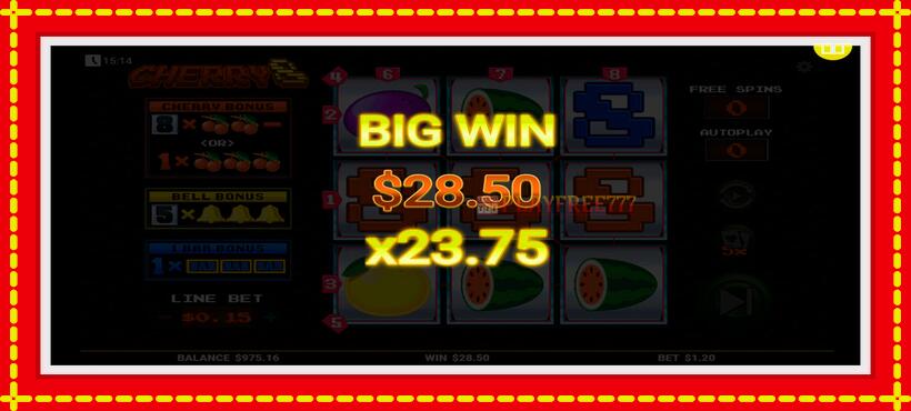 Slot machine Cherry8 with access to free game online, picture 4