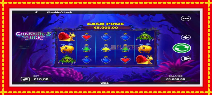 Slot machine Cheshires Luck with access to free game online, picture 2