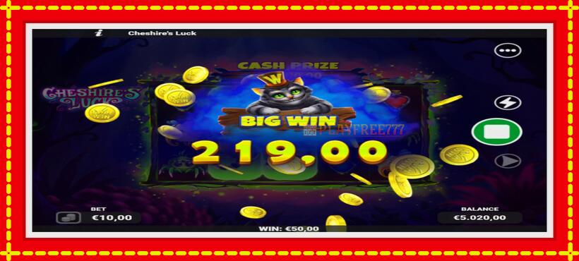 Slot machine Cheshires Luck with access to free game online, picture 4