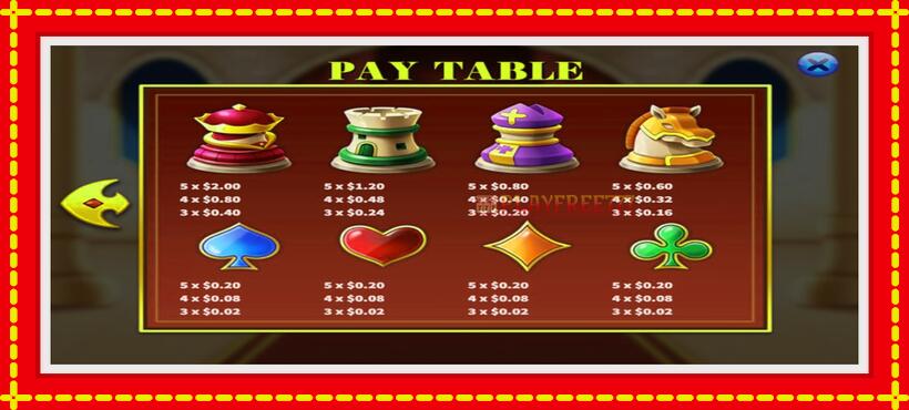 Slot machine Chess King with access to free game online, picture 6