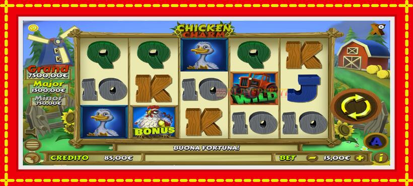 Slot machine Chicken Charm with access to free game online, picture 2